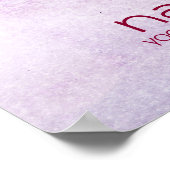 Lotus Blume Wasserfarbe Namaste Yoga Poster (Ecke)