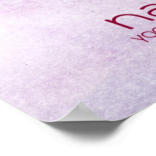 Lotus Blume Wasserfarbe Namaste Yoga Poster (Ecke)