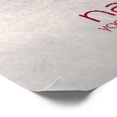 Lotus Blume Wasserfarbe Namaste Yoga Poster (Ecke)