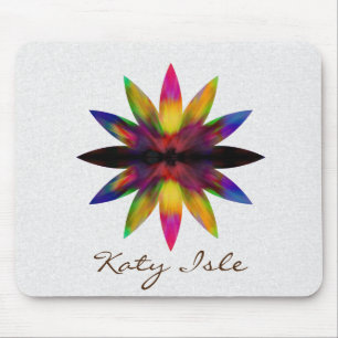 Lotus Blume Wasserfarben Ethnische Farbe Anstrich  Mousepad