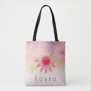 Lotus Blume Watercolor Wedding Bride Tasche