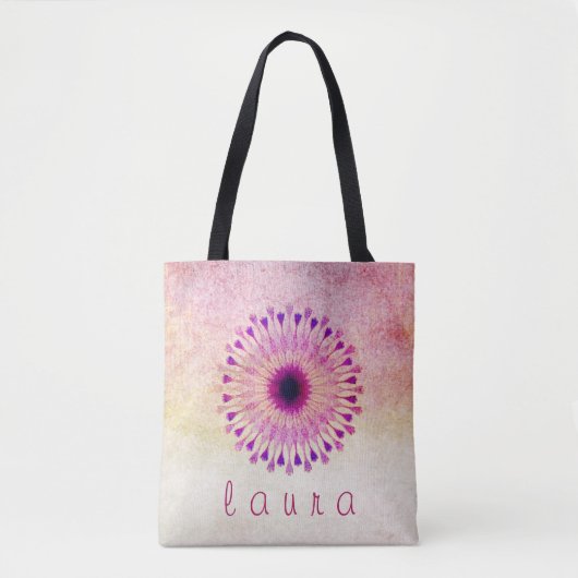 Lotus Blume Watercolor Wedding Bride Tasche (Vorderseite)