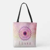 Lotus Blume Watercolor Wedding Bride Tasche (Rückseite)