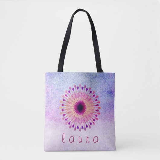 Lotus Blume Watercolor Wedding Bride Tasche (Vorderseite)