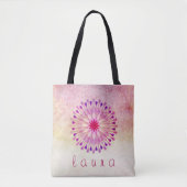 Lotus Blume Watercolor Wedding Bride Tasche (Vorderseite)