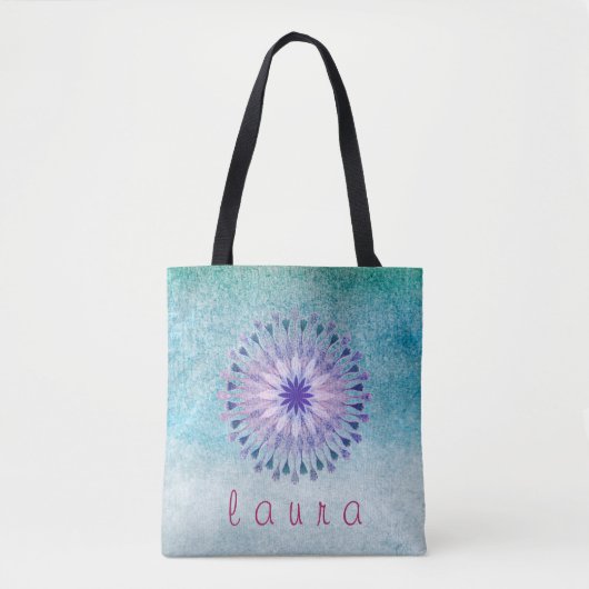 Lotus Blume Watercolor Wedding Bride Tasche (Vorderseite)