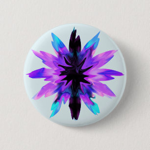 Lotus Blume Watercolor Yoga Button