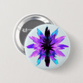 Lotus Blume Watercolor Yoga Button (Vorne & Hinten)