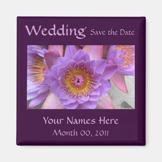 Lotus Blume Wedding Magnet (Vorne)