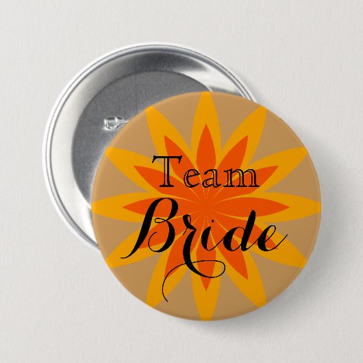 Lotus Blume Weedding Team Bride Button (Vorne & Hinten)