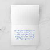 Lotus-Blume werden bald gesund Karte (Innenseite)