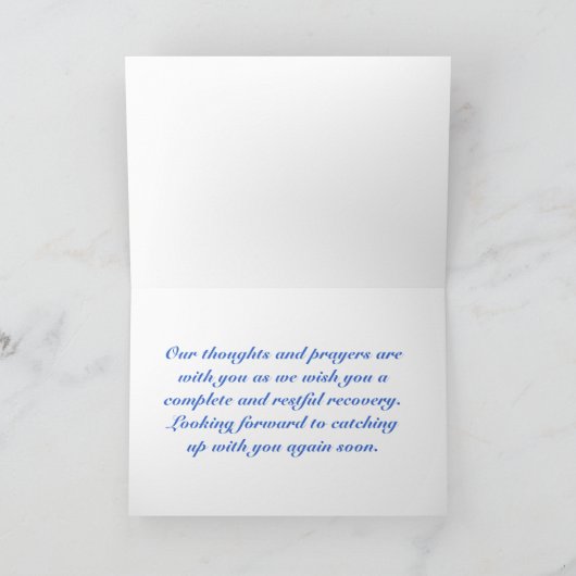 Lotus-Blume werden bald gesund Karte (Innenseite)