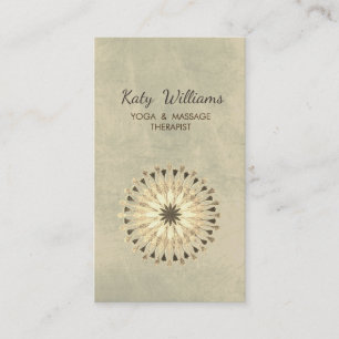 Lotus Blume Yoga Dozentin Medizin Holistisch Visitenkarte
