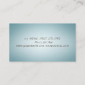 Lotus Blume Yoga Girl Visitenkarte (Rückseite)