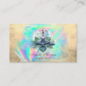 Lotus Blume Yoga Girl Visitenkarte (Vorderseite)