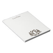 Lotus Blume Yoga Instructor Holistic Classic Notizblock (angewinkelt)