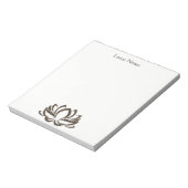 Lotus Blume Yoga Instructor Holistic Classic Notizblock (Rotiert)