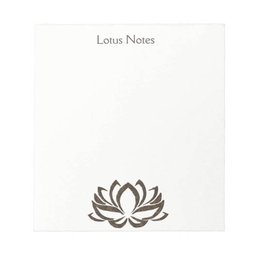 Lotus Blume Yoga Instructor Holistic Classic Notizblock (Vorderseite)