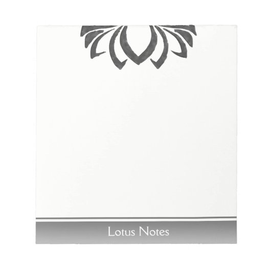 Lotus Blume Yoga Instructor Holistic Classic Notizblock (Vorderseite)