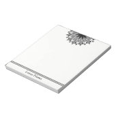 Lotus Blume Yoga Instructor Holistic Classic Notizblock (Rotiert)
