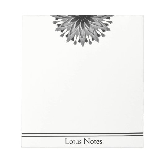 Lotus Blume Yoga Instructor Holistic Classic Notizblock (Vorderseite)