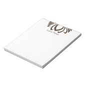 Lotus Blume Yoga Instructor Holistic Classic Notizblock (Rotiert)
