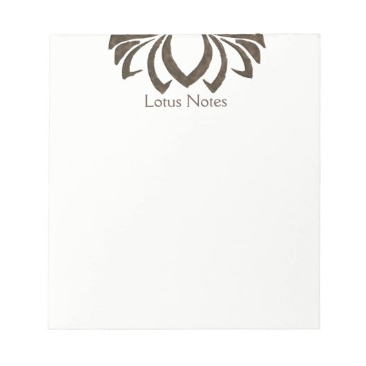 Lotus Blume Yoga Instructor Holistic Classic Notizblock (Vorderseite)