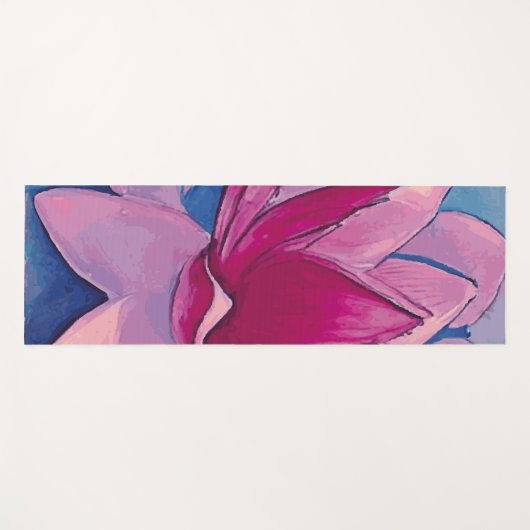 Lotus Blume - Yoga Mat Yogamatte (Vorderseite (Horizontal))