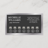 Lotus Blume | Yoga Mediation | Grenze Treuekarte (Vorderseite)