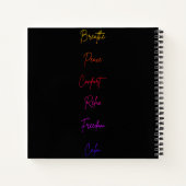 Lotus Blume Yoga Medizin Liebhaber Notizblock (Rückseite)