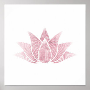 Lotus Blume Yoga Namaste Wellness Medizin Poster