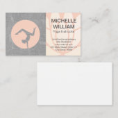 Lotus Blume | Yoga Studio Logo Visitenkarte (Vorne/Hinten)