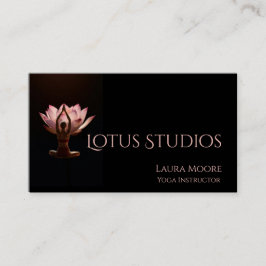 Lotus Blume Yoga Visitenkarte