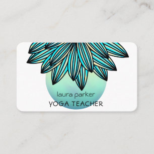 Lotus Blume Yoga Visitenkarte