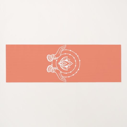 Lotus Blume Yoga Yogamatte (Rückseite (Horizontal))