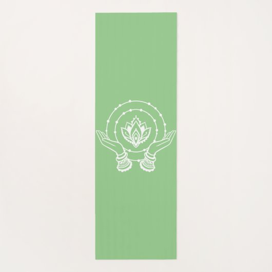 Lotus Blume Yoga Yogamatte (Rückseite)
