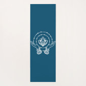 Lotus Blume Yoga Yogamatte (Rückseite)