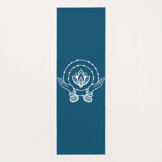 Lotus Blume Yoga Yogamatte (Rückseite)