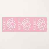 Lotus-Blume Yogamatte (Vorderseite (Horizontal))