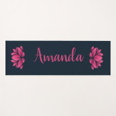 Lotus Blume Yogamatte (Vorderseite (Horizontal))