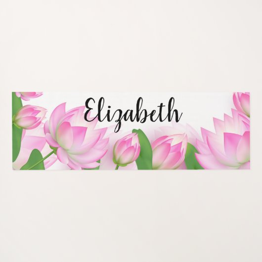 Lotus-Blume Yogamatte (Rückseite (Horizontal))