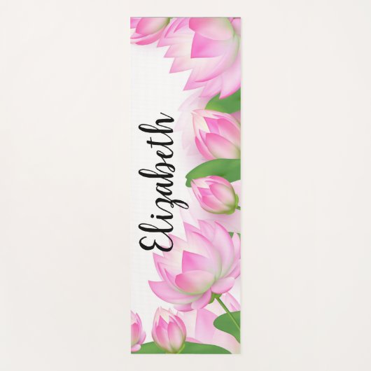 Lotus-Blume Yogamatte (Vorderseite)