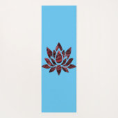 Lotus-Blume Yogamatte (Rückseite)