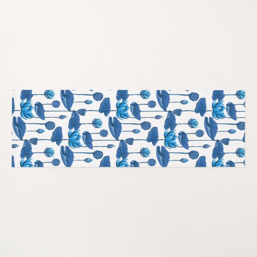 Lotus-Blume Yogamatte (Vorderseite (Horizontal))