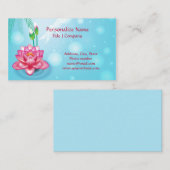 Lotus Blume Zen Yoga Meditation Sky Visitenkarte (Vorne/Hinten)