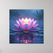 „Lotus – Blüte der Reinheit und Erleuchtung“ Leinwanddruck (Vorderseite)