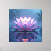 „Lotus – Blüte der Reinheit und Erleuchtung“ Leinwanddruck (Vorderseite)