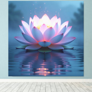„Lotus – Blüte der Reinheit und Erleuchtung“ Leinwanddruck