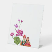 Lotus, Braut und Bräutigam Sockelschild (Vorderseite)