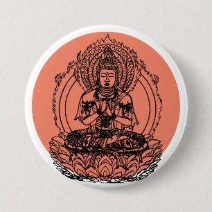 Lotus Buddha Button